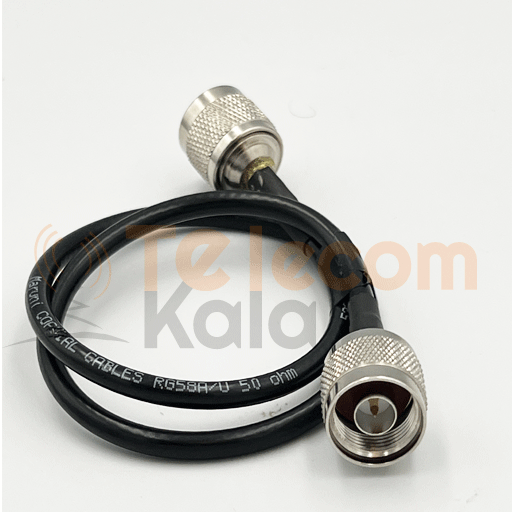 2 جامپر RG58 دو سر کانکتور نر N type - Image 1